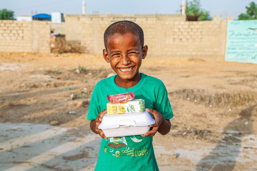 Freshly cooked meals for families in need