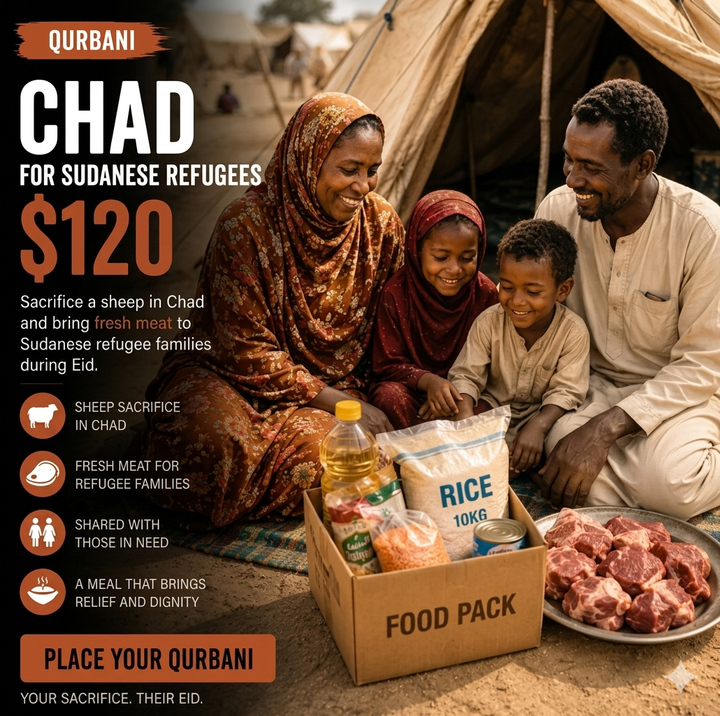 Chad Sheep Qurbani for Sudanese Refugees